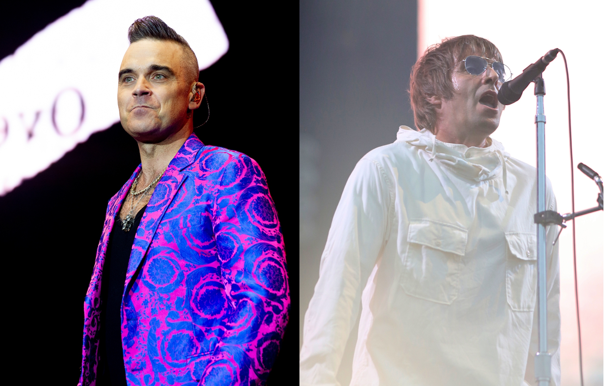 Robbie Williams reprend Oasis lors d'un grand concert de retour à la maison
