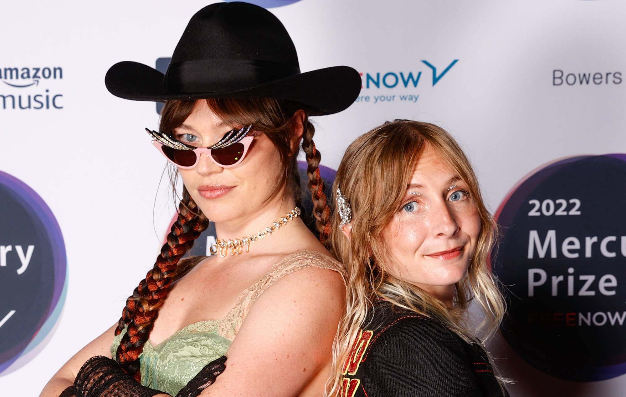 Rhian Teasdale and Hester Chambers of Wet Leg attend the Mercury Prize: Albums of the Year 2022 at St Paul