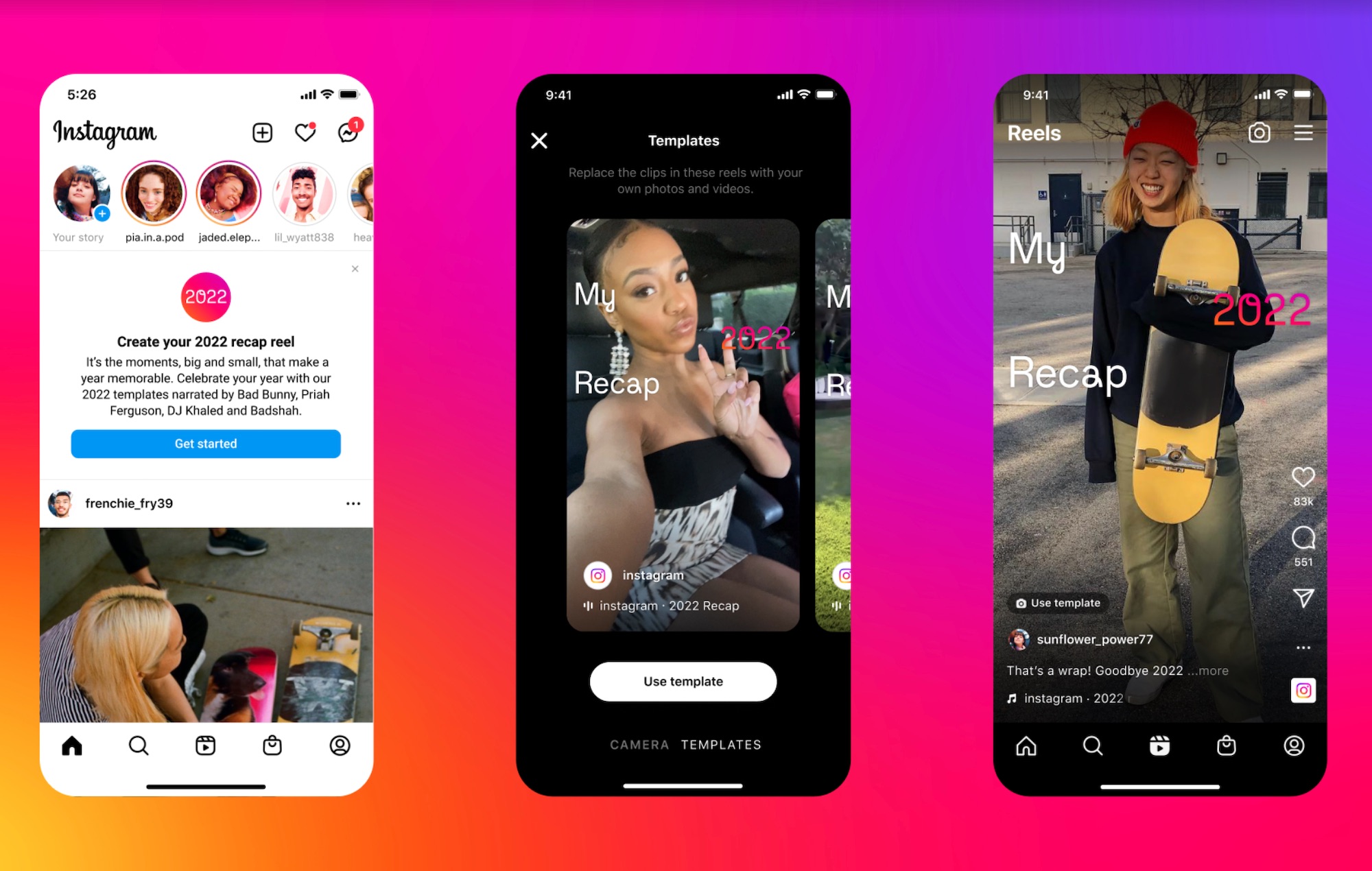 Instagram lance le récapitulatif 2022 avec les principales tendances de l'année