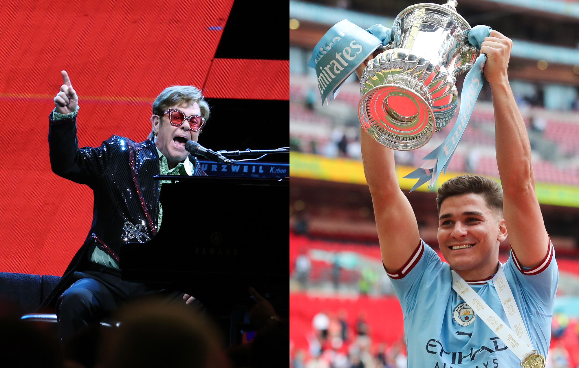 Manchester City chante "Your Song" à Elton John après sa victoire en FA Cup