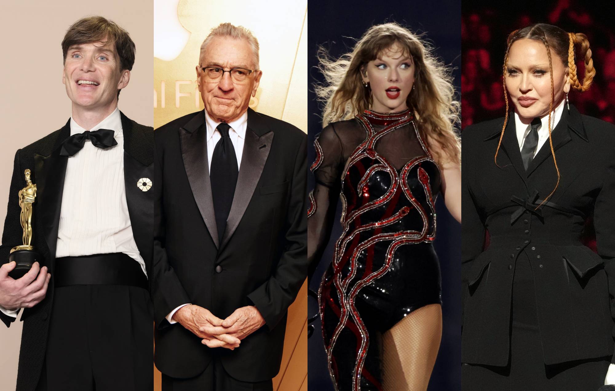 Cillian Murphy, Robert DeNiro, Taylor Swift et Travis Kelce ont fait la fête à la somptueuse afterparty des Oscars de Madonna