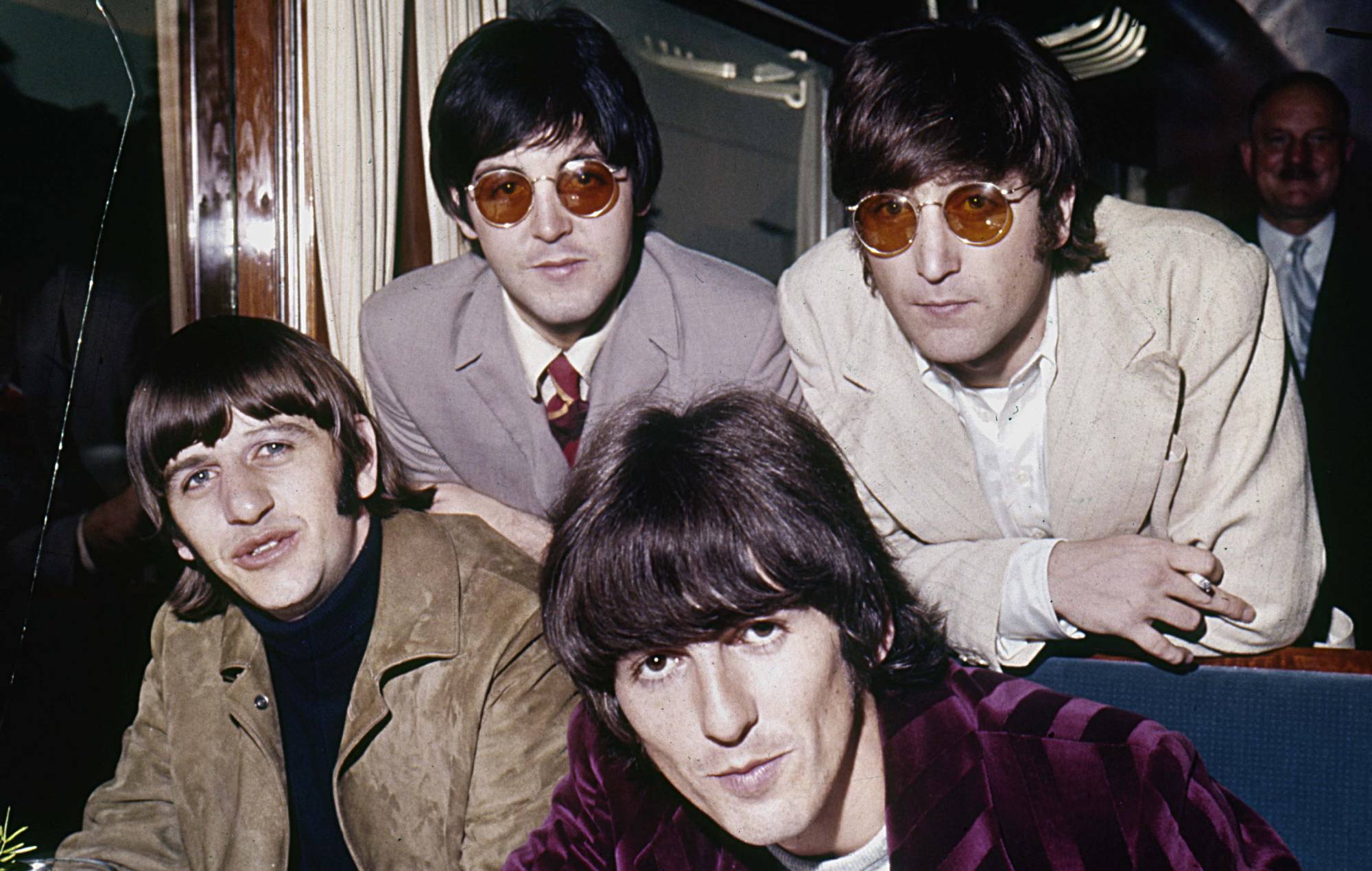 Plaque bleue placée dans la maison d'enfance de l'icône des Beatles George Harrison à Liverpool