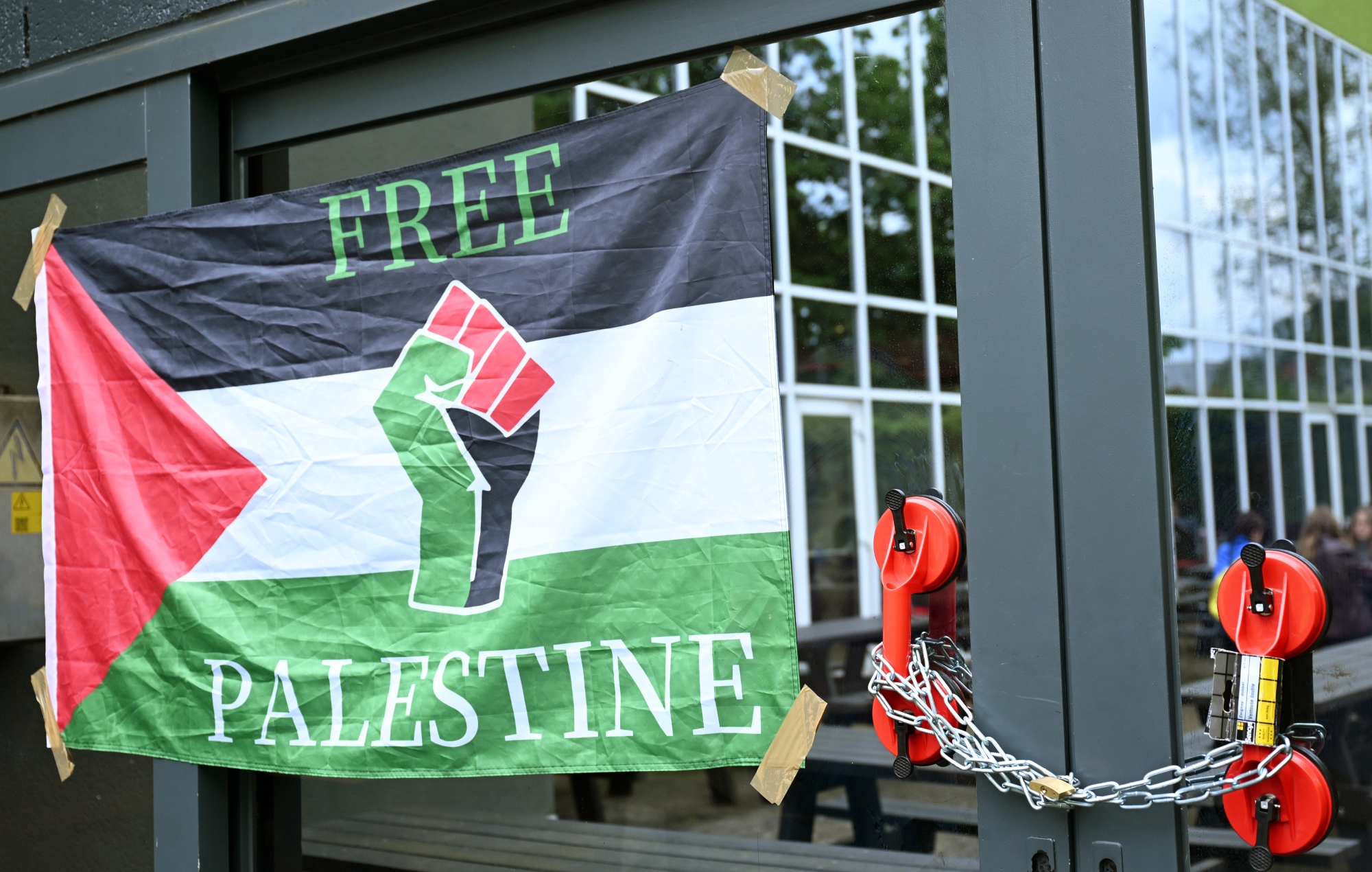 Free Palestine protest VUB (Photo by Dursun Aydemir/Anadolu via Getty Images)
