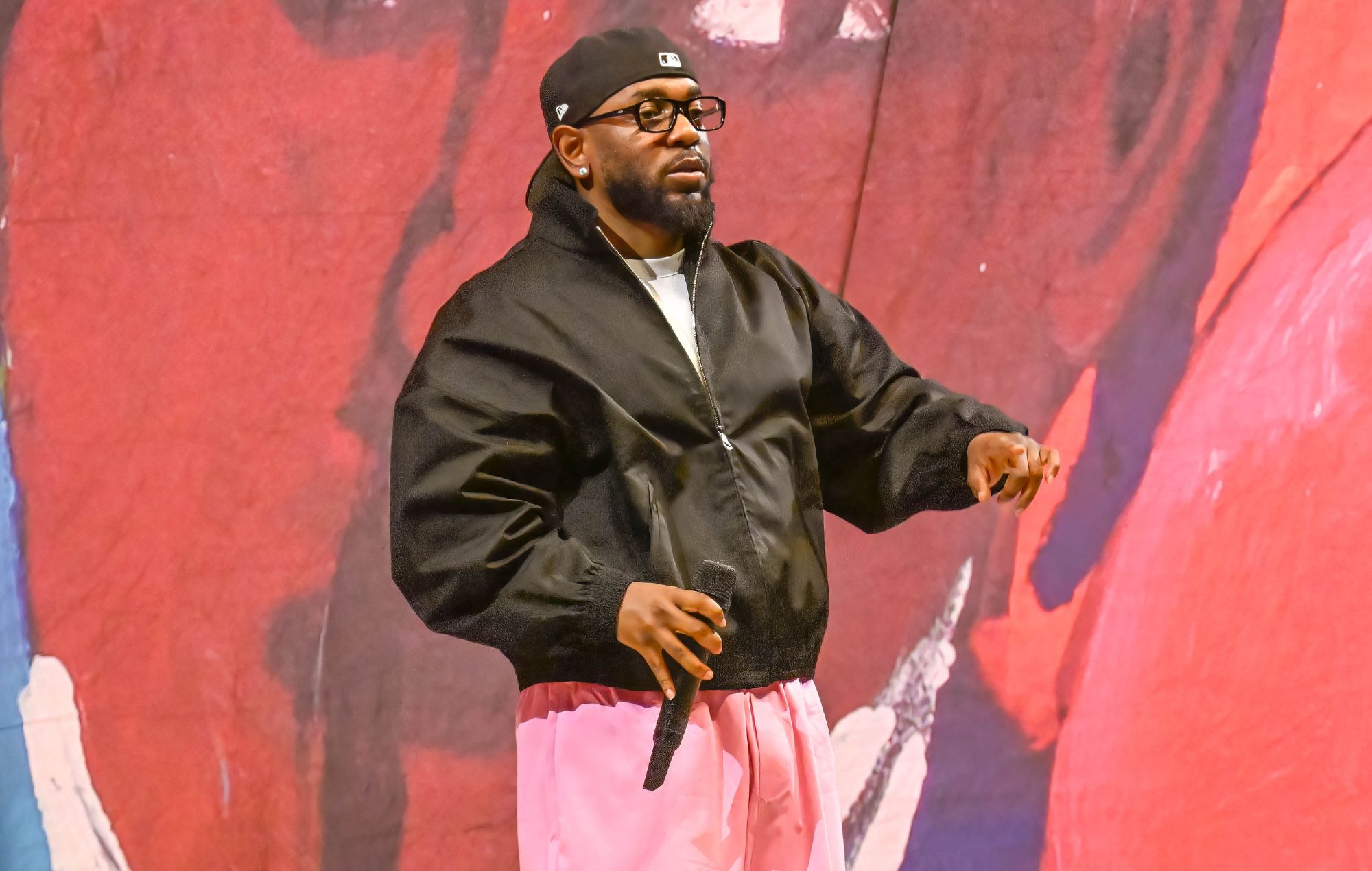 Kendrick Lamar se produit lors du Bonnaroo Music & Arts Festival 2023, le 16 juin 2023.