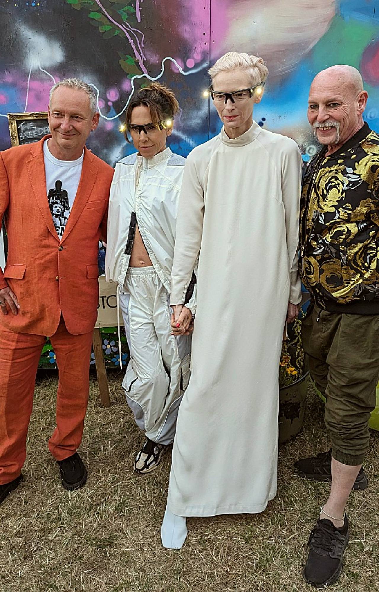 Orbital avec Mel C et Tilda Swinton à Glastonbury 2024. Crédit: Steve Price