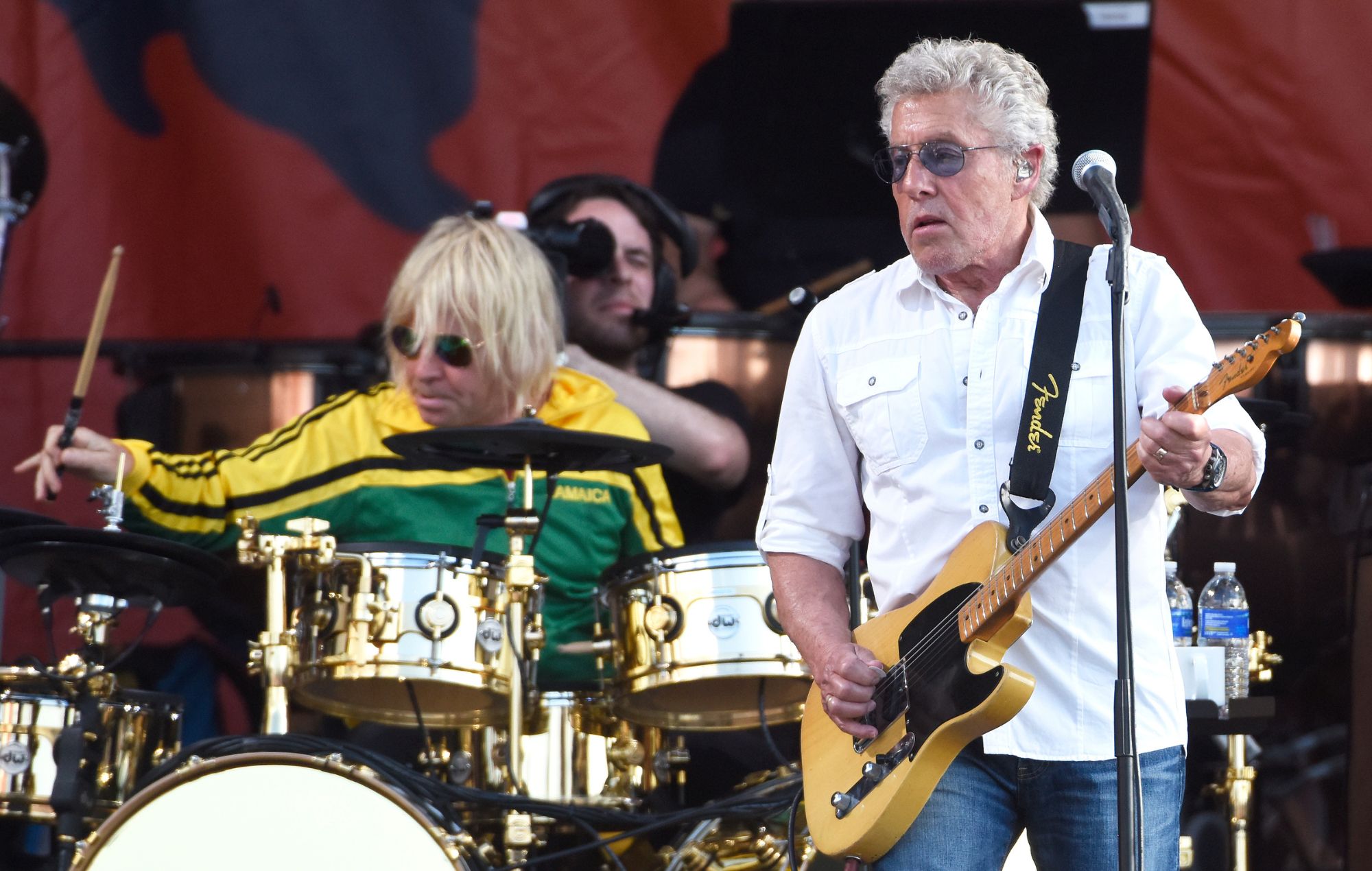 Zak Starkey (L) et Roger Daltrey de l'OMS