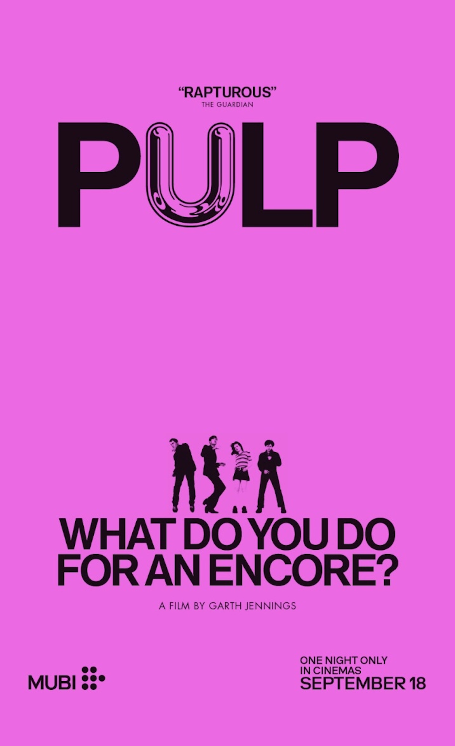 Affiche Pulp « Que faites-vous pour un Encore »