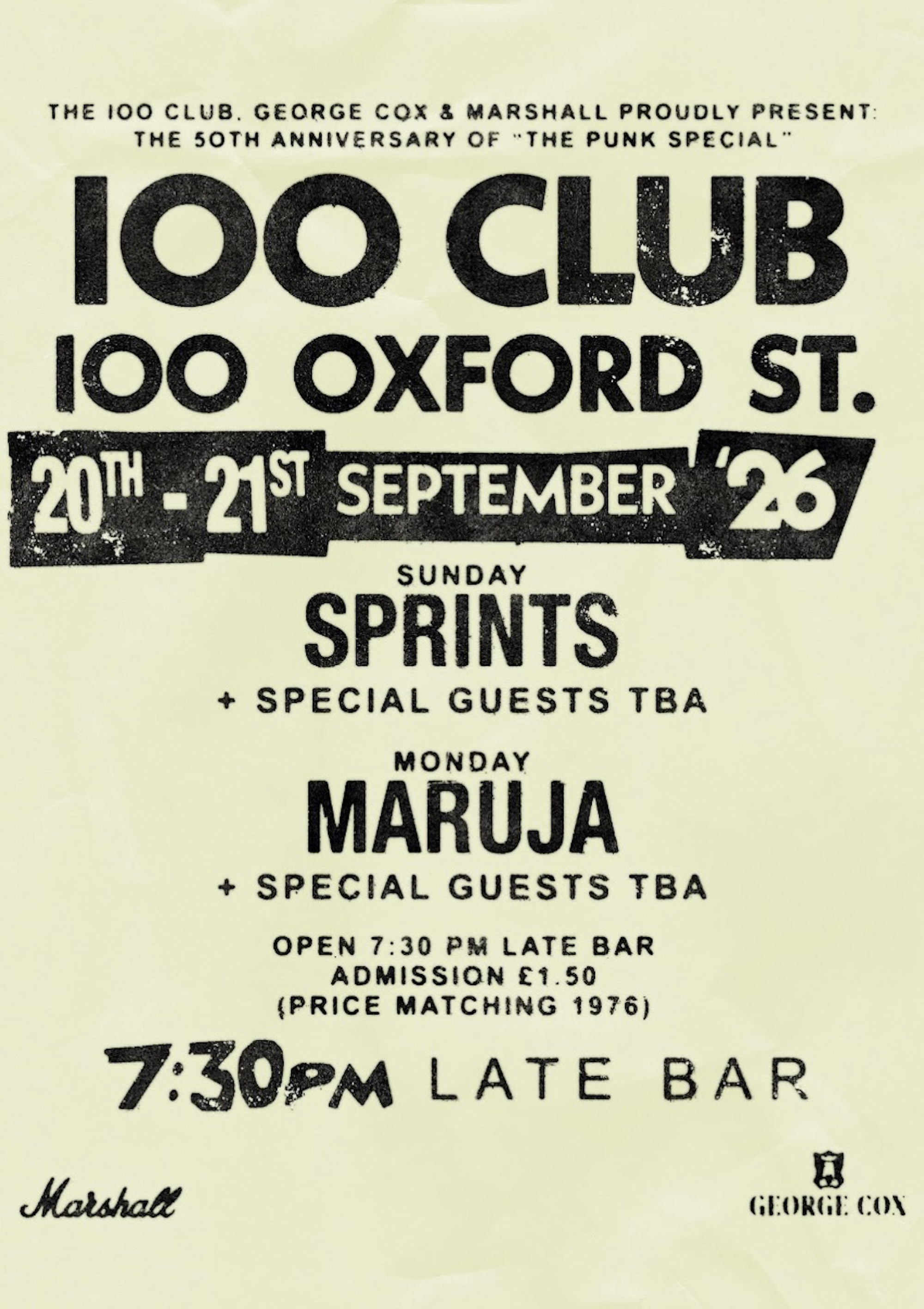 Affiche du Club 100 2026