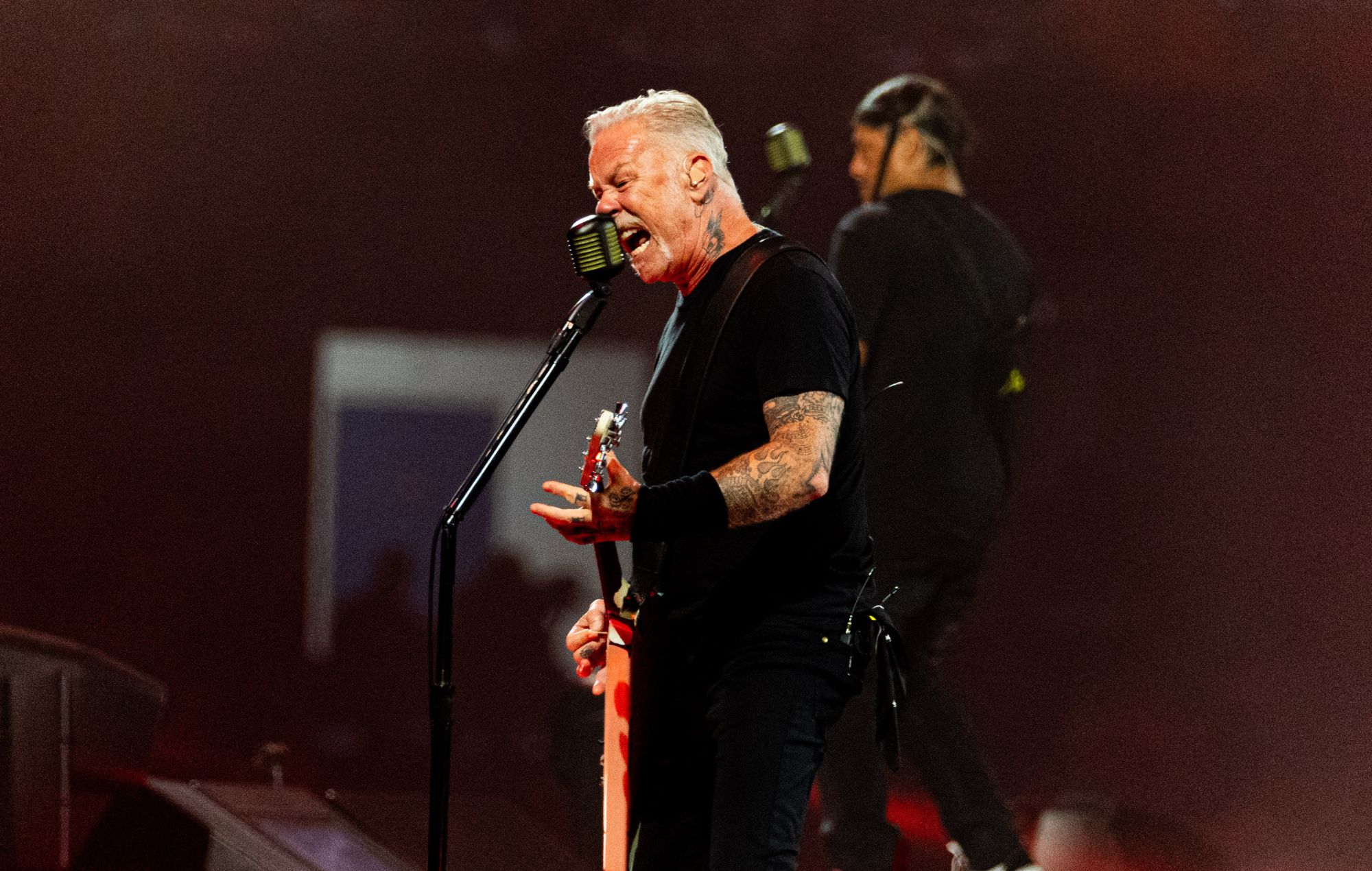 James Hetfield of Metallica performs in 2026